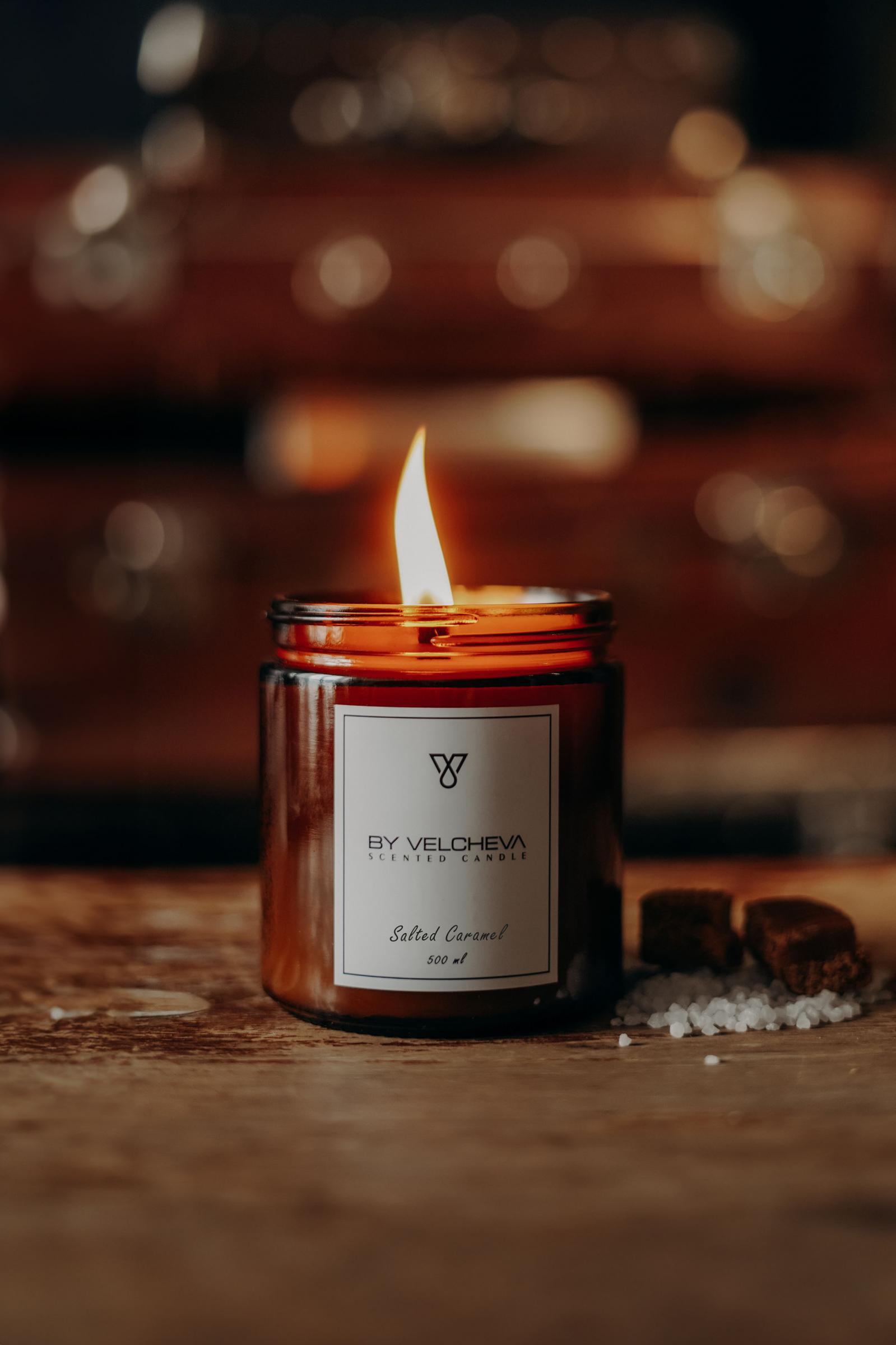 Salted Caramel - aromatinė žvakė - Image 3